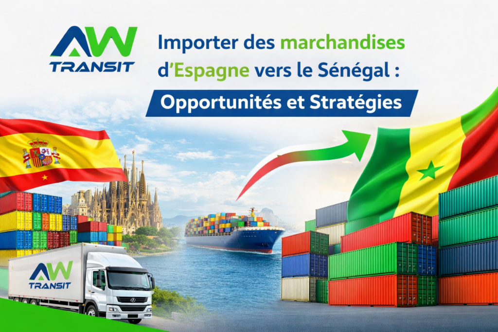 Importer des marchandises d’Espagne vers le Sénégal