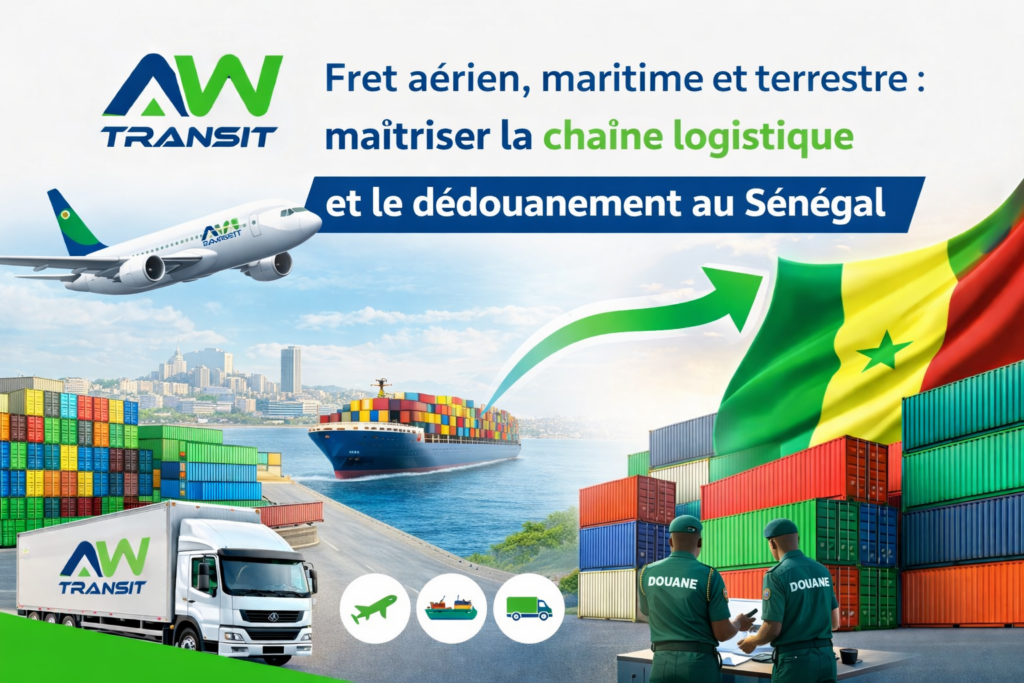 Fret aérien, maritime et terrestre : maîtriser la chaîne logistique et le dédouanement au Sénégal.