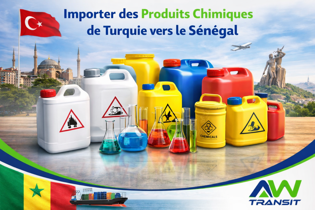 Importer des produits chimiques de Turquie vers le Sénégal