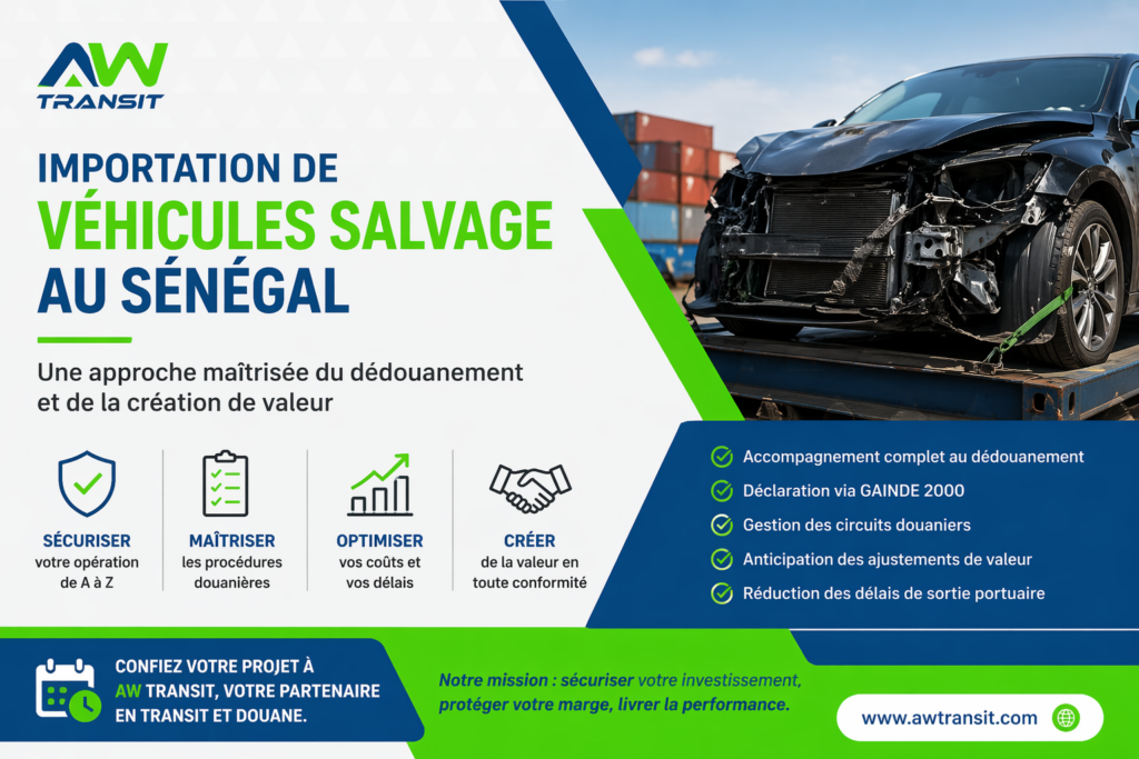 Importation de véhicules Salvage au Sénégal