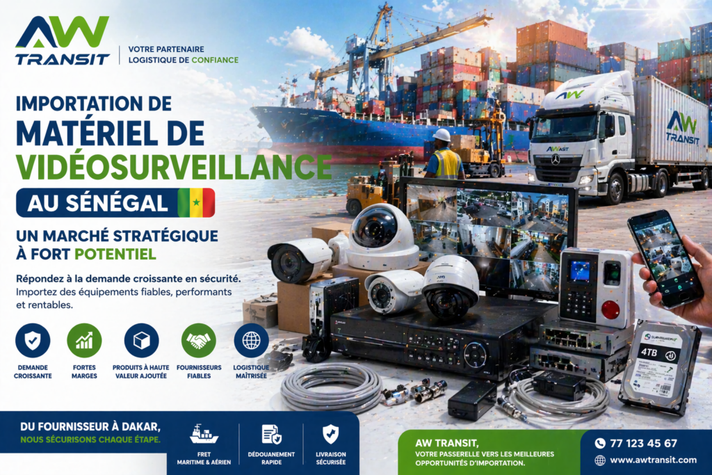 Importation de matériel de vidéosurveillance au Sénégal : un marché stratégique à fort potentiel