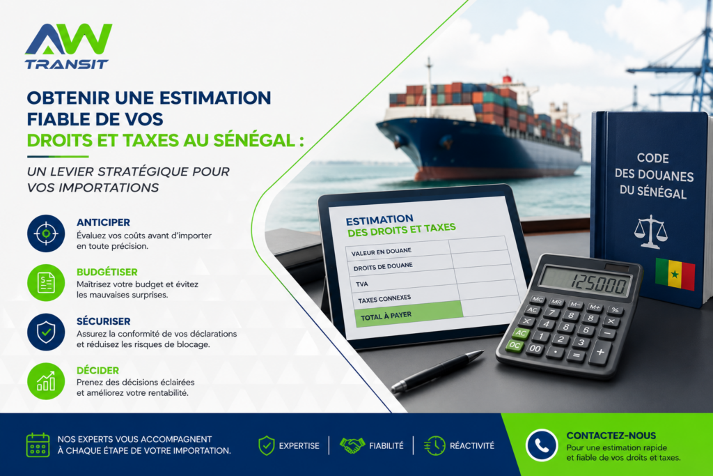 Obtenir une estimation fiable de vos droits et taxes au Sénégal : un levier stratégique pour vos importations