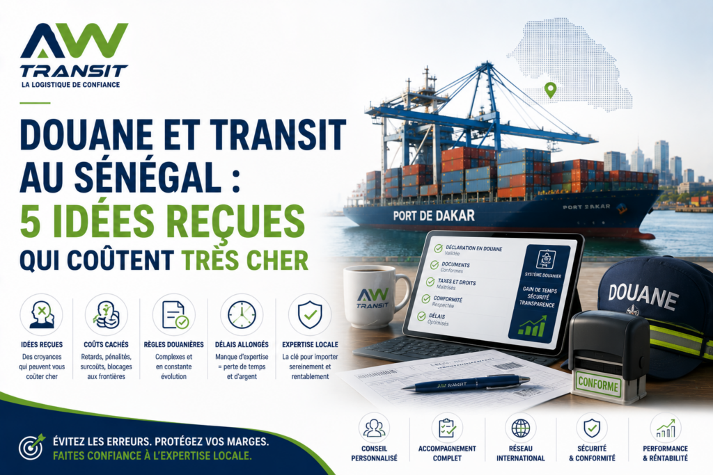 Changer de mindset pour mieux travailler avec votre transitaire
Au Sénégal, une grande partie des surcoûts et des retards en douane ne vient pas d’un manque de bonne volonté des acteurs, mais d’une mauvaise compréhension du fonctionnement réel de la douane et du transit. AW TRANSIT le résume ainsi : ce sont les mêmes erreurs et les mêmes croyances qui se répètent, dossier après dossier, et qui finissent par coûter très cher aux importateurs.
Pour les dirigeants et responsables logistiques, passer d’une logique de réaction à une logique de maîtrise suppose de déconstruire quelques idées reçues et d’adopter une culture douanière minimale.
1. « La douane est imprévisible, on ne peut rien anticiper »
Idée reçue n°1 : la douane serait une boîte noire, où tout dépend de « l’humeur » du moment et où il serait impossible d’anticiper les problèmes.
En réalité, le cadre est connu :
un Code des douanes précis ;
des procédures publiées (Portail intégré du commerce, textes officiels) ;
des régimes douaniers clairement définis (mise à la consommation, transit, entrepôt, admission temporaire, etc.) ;
un rôle structurant du commissionnaire en douane.
Ce qui est imprévisible, ce n’est pas la douane, ce sont les dossiers mal préparés. L’enjeu pour l’entreprise n’est pas de « subir », mais de connaître les grandes lignes et de travailler avec des partenaires qui maîtrisent ces règles.
2. « On verra la douane une fois que le navire sera en mer »
Idée reçue n°2 : le transit et la douane se gèrent à la fin, une fois que la marchandise est déjà partie ou déjà au port.
Pour AW TRANSIT, c’est l’une des erreurs les plus coûteuses :
c’est au moment du contrat que se jouent le choix des Incoterms, la structure de coûts et le niveau de risque ;
c’est avant l’expédition qu’il faut vérifier les documents, les autorisations et le régime douanier le plus adapté ;
une fois le navire en mer, la marge de manœuvre est beaucoup plus réduite.
Impliquer le transitaire en amont, au stade de la négociation, est donc un changement de mindset décisif.
3. « Le transitaire s’occupe de tout, je n’ai rien à comprendre »
Idée reçue n°3 : il suffirait de « donner tout au transitaire » pour ne plus se soucier de la douane, de la valeur, de l’origine ou des régimes.
AW TRANSIT souligne au contraire qu’internaliser un minimum de culture douanière n’est plus facultatif :
comprendre les grands principes (régimes, valeur, origine, obligations) permet de dialoguer d’égal à égal avec le transitaire, la douane et les partenaires financiers ;
cela évite de signer des contrats ou de prendre des décisions (Incoterms, prix, délais) sans mesurer leurs conséquences douanières ;
cela permet de poser les bonnes questions et de détecter les incohérences avant qu’elles ne deviennent des blocages.
Le transitaire reste l’expert, mais l’entreprise doit être en capacité de comprendre les grandes lignes de ce qu’il fait.
4. « Tant que la marchandise arrive, peu importe les documents »
Idée reçue n°4 : l’essentiel serait que la marchandise arrive, les documents étant perçus comme de simples formalités.
En pratique, chaque détail compte :
une mauvaise position tarifaire (HS Code) entraîne une erreur de taux et de valeur de référence ;
une valeur sous‑déclarée ou mal renseignée déclenche des corrections, des redressements et des pénalités ;
une origine mal justifiée fait perdre des préférences tarifaires ;
une incohérence entre facture, BL/AWB, certificat nourrit la suspicion et rallonge les contrôles.
AW TRANSIT invite les entreprises à passer à une logique de check‑list systématique : documents commerciaux, certificats, conformité des données, choix du régime, scénarios de coûts.
5. « Digitalisation = gadget, on continue comme avant »
Idée reçue n°5 : la digitalisation de la douane et du port serait un sujet purement technique, sans impact direct sur les entreprises.
Les organisations internationales, comme l’OMD, rappellent pourtant que la douane numérique est au cœur de la compétitivité :
guichets uniques, systèmes intégrés, échanges de données sécurisés ;
process plus rapides, moins de déplacements, moins d’erreurs de saisie ;
meilleure traçabilité et capacité de contrôle.
Pour AW TRANSIT, ne pas s’aligner sur ces évolutions (factures électroniques, gestion documentaire structurée, intégration avec GAINDE et les guichets uniques) revient à se mettre soi‑même en difficulté dans un environnement qui devient plus exigeant.
6. Les trois mouvements à faire pour changer de logique
AW TRANSIT résume le changement de mindset en trois mouvements clés :
Internaliser un minimum de culture douanière
Comprendre les grands principes (régimes, valeur, origine, obligations) permet d’éviter les décisions « à l’aveugle » et d’être un interlocuteur solide pour le transitaire.
Impliquer le transitaire en amont, pas seulement à la fin
Intégrer le transitaire dès la négociation du contrat, le choix des Incoterms, la définition des volumes et des calendriers d’importation, là où se joue la structure de coûts et le niveau de risque.
Mettre sous contrôle les données et documents
Passer d’une logique « on verra à l’arrivée » à une logique de check‑list et de pilotage documentaire : données cohérentes, pièces complètes, suivi numérique des dossiers.
À retenir
Les surcoûts et retards en douane au Sénégal sont souvent le résultat de quelques idées reçues persistantes : douane vue comme imprévisible, transitaire sollicité trop tard, documents considérés comme accessoires, digitalisation minimisée.
Changer de logique implique d’acquérir une culture douanière minimale, d’impliquer le transitaire dès la négociation et de mettre sous contrôle les données et documents, dans un environnement de plus en plus numérique.
